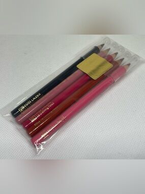 Estee Lauder Vintage Lip Liner Pencil Set Wineberry Mahogany Spice Tawny Black